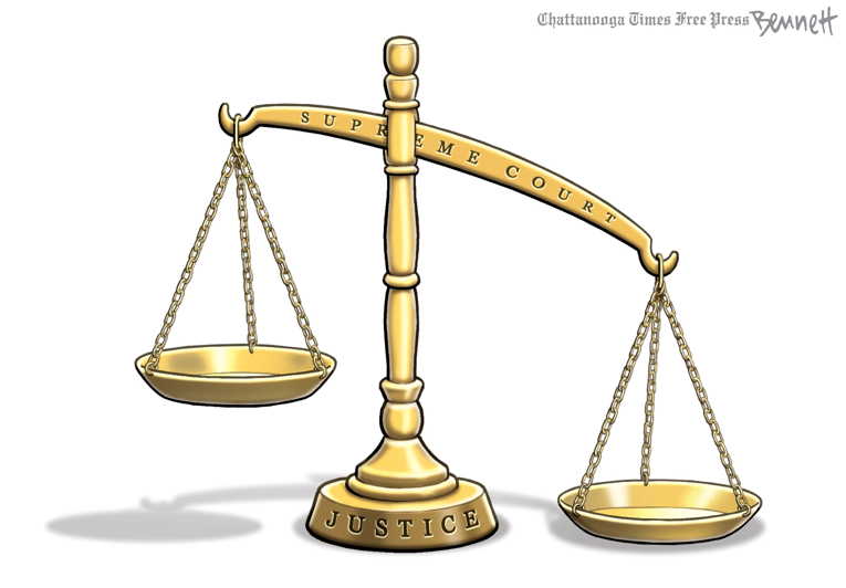 Political/Editorial Cartoon by Clay Bennett, Chattanooga Times Free Press on Barrett Takes Seat