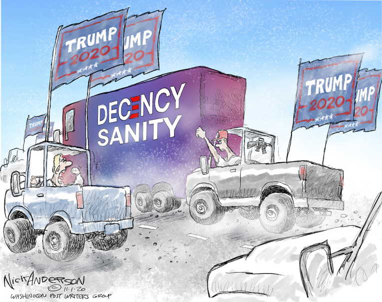 Political/Editorial Cartoon by Nick Anderson, Houston Chronicle on Early Voting Breaks Records