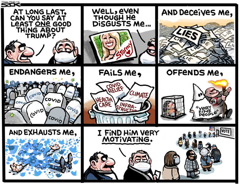 Political/Editorial Cartoon by Steve Sack, Minneapolis Star Tribune on Early Voting Breaks Records