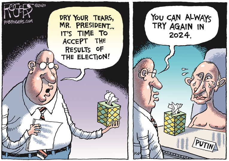 Political/Editorial Cartoon by Rob Rogers on In Other News