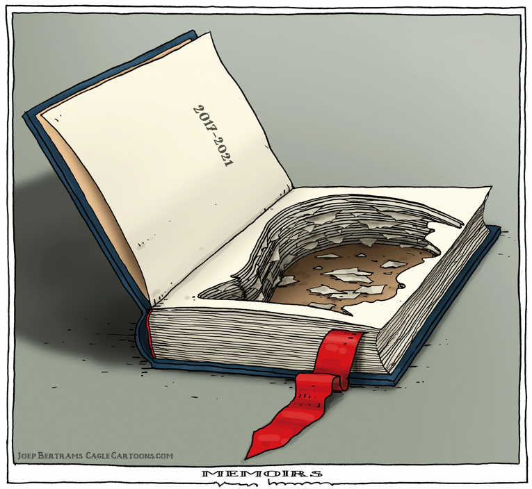 Political/Editorial Cartoon by Joep Bertrams, Het Parool, Amsterdam, Netherlands on Trump Battles On