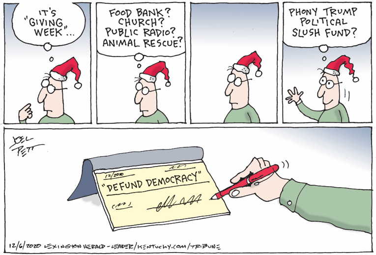 Political/Editorial Cartoon by Joel Pett, Lexington Herald-Leader, CWS/CartoonArts Intl. on In Other News