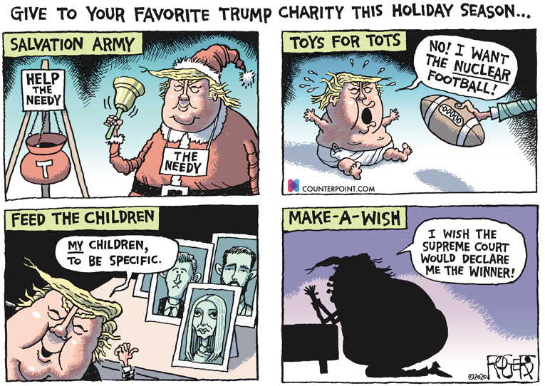 Political/Editorial Cartoon by Rob Rogers on Holidays 2020: Different