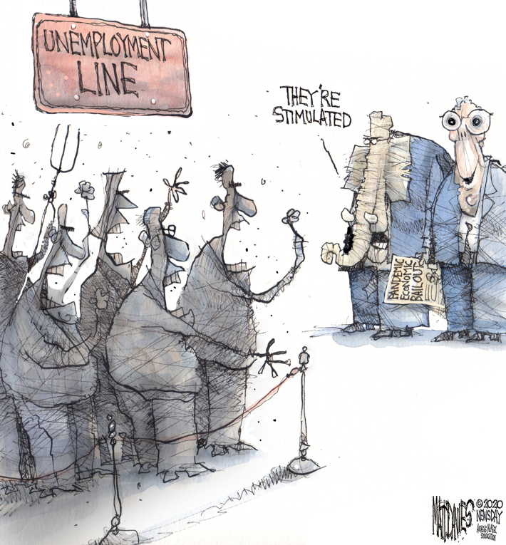 Political/Editorial Cartoon by Matt Davies, Journal News on Congress Bites the Bullet