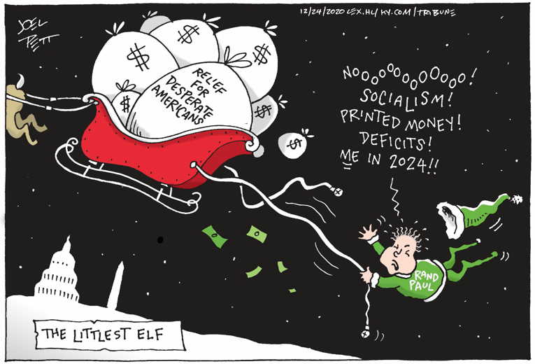Political/Editorial Cartoon by Joel Pett, Lexington Herald-Leader, CWS/CartoonArts Intl. on Congress Bites the Bullet