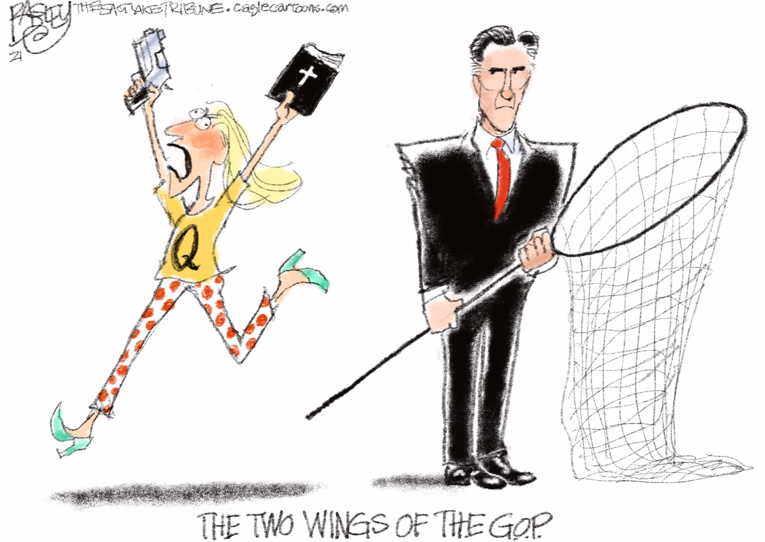 Political/Editorial Cartoon by Pat Bagley, Salt Lake Tribune on GOP Offers Compromise