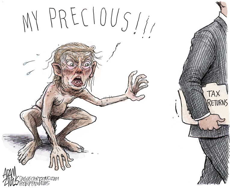Political/Editorial Cartoon by Adam Zyglis, The Buffalo News on Trump Speaks at CPAC