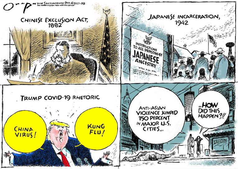 Political/Editorial Cartoon by Jack Ohman, The Oregonian on In Other News