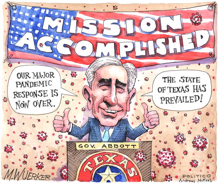 Political/Editorial Cartoon by Matt Wuerker, Politico on Texas Secedes
