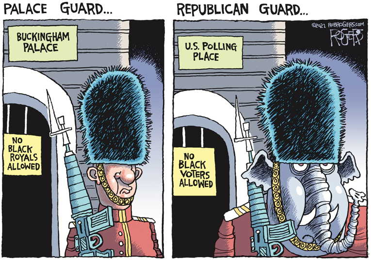 Political/Editorial Cartoon by Rob Rogers on In Other News