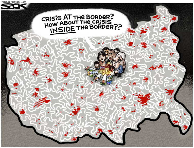 Political/Editorial Cartoon by Steve Sack, Minneapolis Star Tribune on In Other News