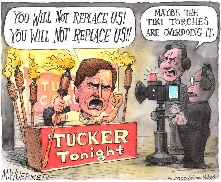 Political/Editorial Cartoon by Matt Wuerker, Politico on GOP Doubles Down