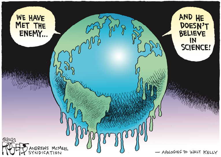 Political/Editorial Cartoon by Rob Rogers on Planet in Peril