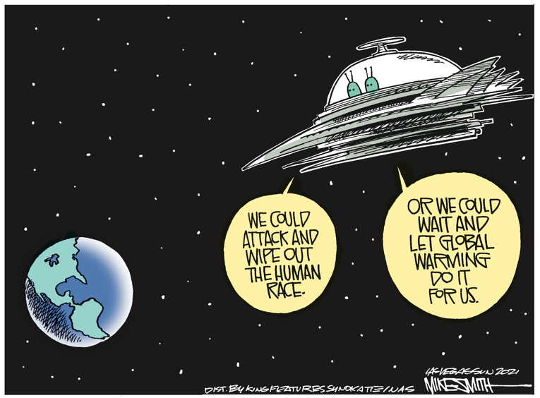 Political Cartoon on 'Planet Facing Crisis' by Mike Smith, Las Vegas ...