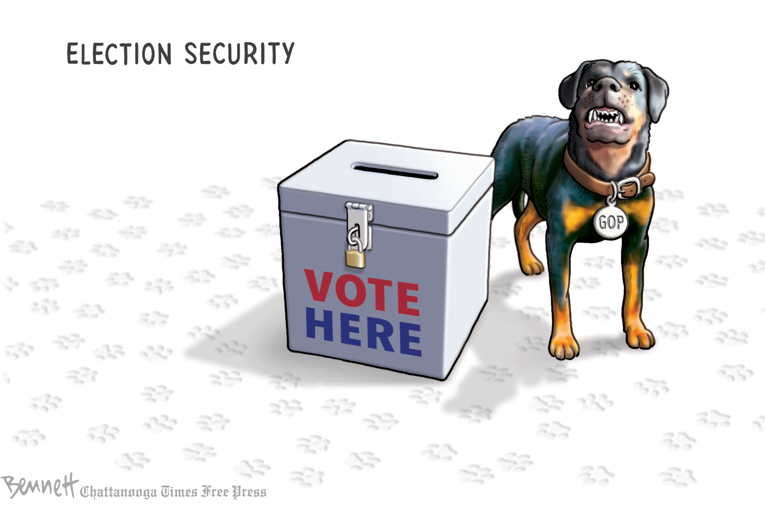 Political/Editorial Cartoon by Clay Bennett, Chattanooga Times Free Press on GOP Aims for Big Wins