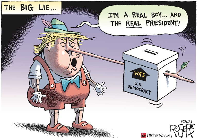 Political/Editorial Cartoon by Rob Rogers on Trump Retains Party Dominance