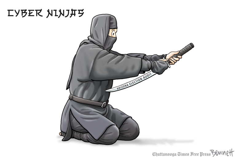 Political/Editorial Cartoon by Clay Bennett, Chattanooga Times Free Press on GOP Doubles Down