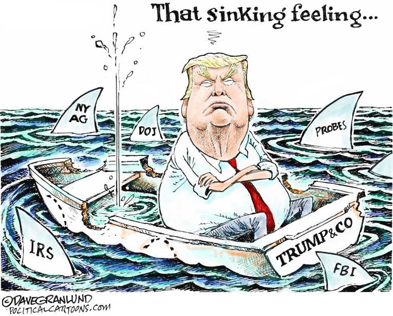 Political/Editorial Cartoon by Dave Granlund on Trump Staying Active