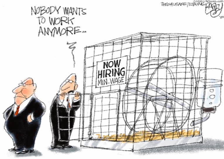 Political/Editorial Cartoon by Pat Bagley, Salt Lake Tribune on Most Restrictions Lifted