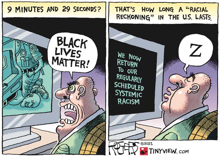 Political/Editorial Cartoon by Rob Rogers on Movement Stalls