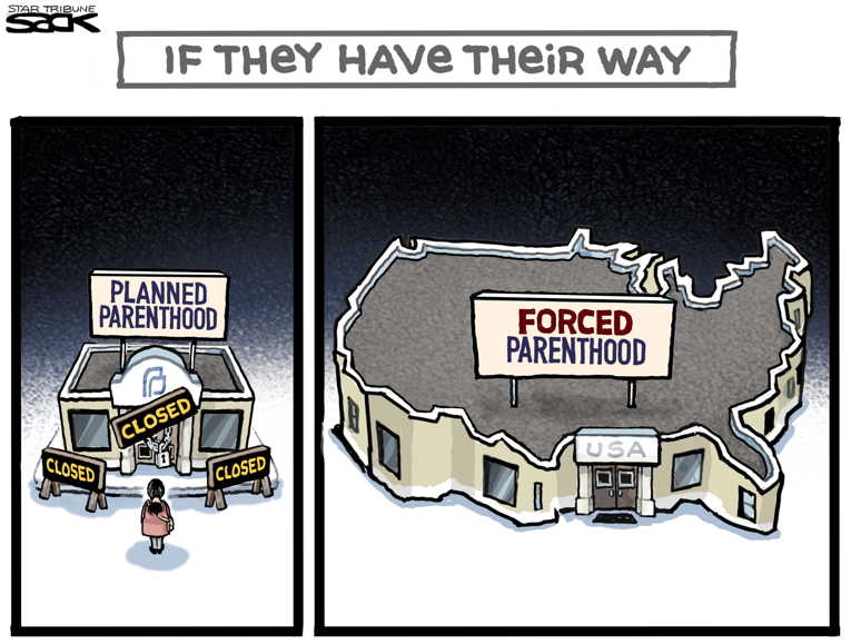 Political/Editorial Cartoon by Steve Sack, Minneapolis Star Tribune on Republicans Unveil Winning Strategy