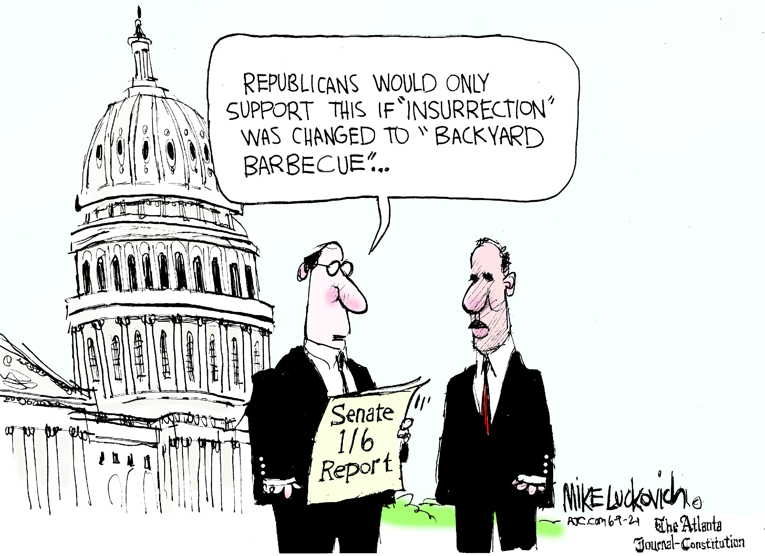 Political/Editorial Cartoon by Mike Luckovich, Atlanta Journal-Constitution on Republicans Double Down