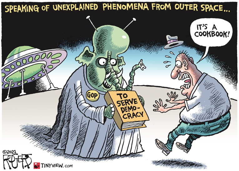 Political/Editorial Cartoon by Rob Rogers on In Other News