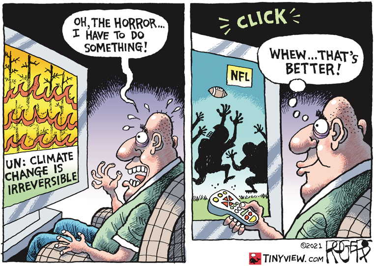 Political/Editorial Cartoon by Rob Rogers on Earth Hotter Than Ever