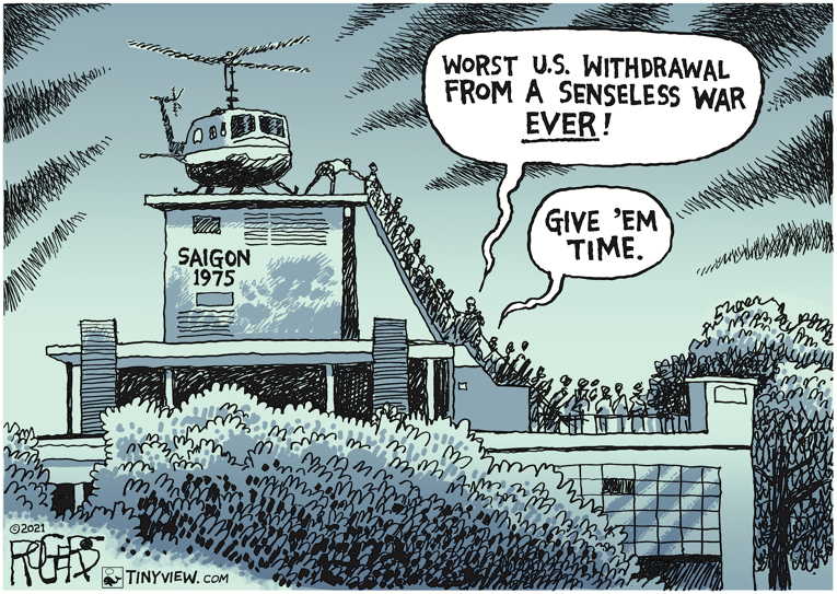 Political/Editorial Cartoon by Rob Rogers on Vietnam War Remembered