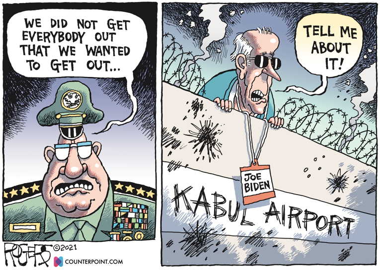 Political/Editorial Cartoon by Rob Rogers on Americans Still Trapped