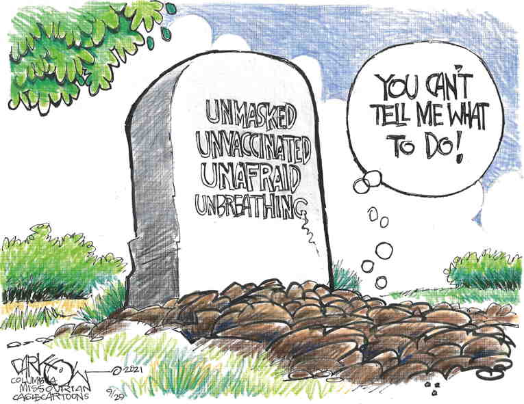 Political/Editorial Cartoon by John Darkow, Columbia Daily Tribune, Missouri on Vaccinations Waning