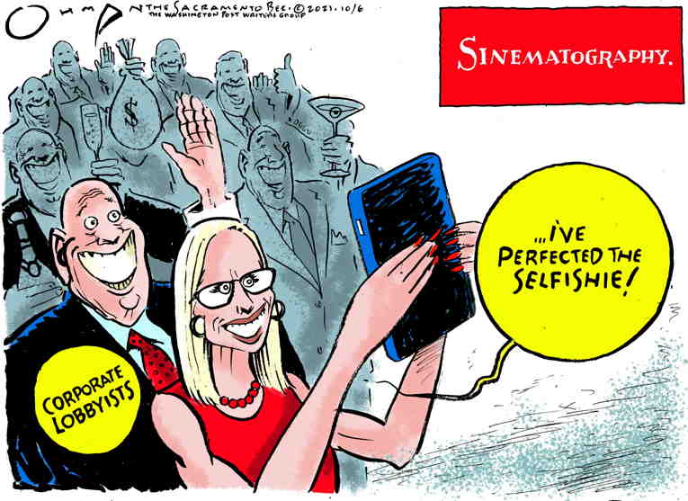 Political/Editorial Cartoon by Jack Ohman, The Oregonian on Democrats Battling Republicans