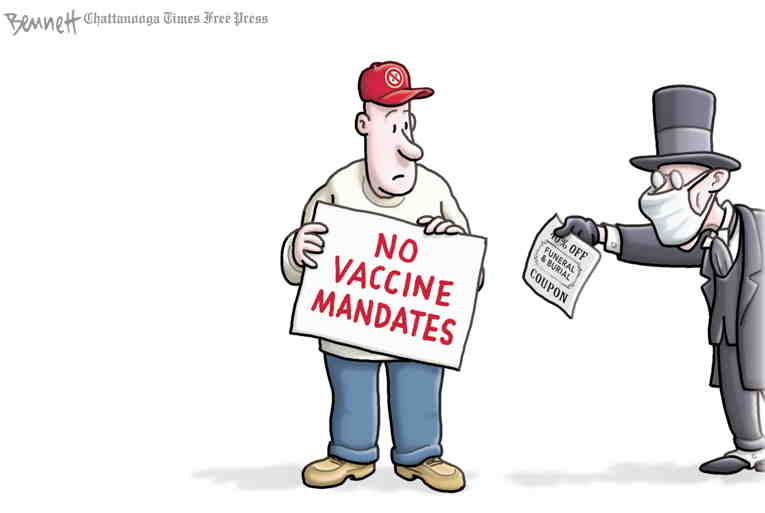 Political/Editorial Cartoon by Clay Bennett, Chattanooga Times Free Press on Republicans Revolting