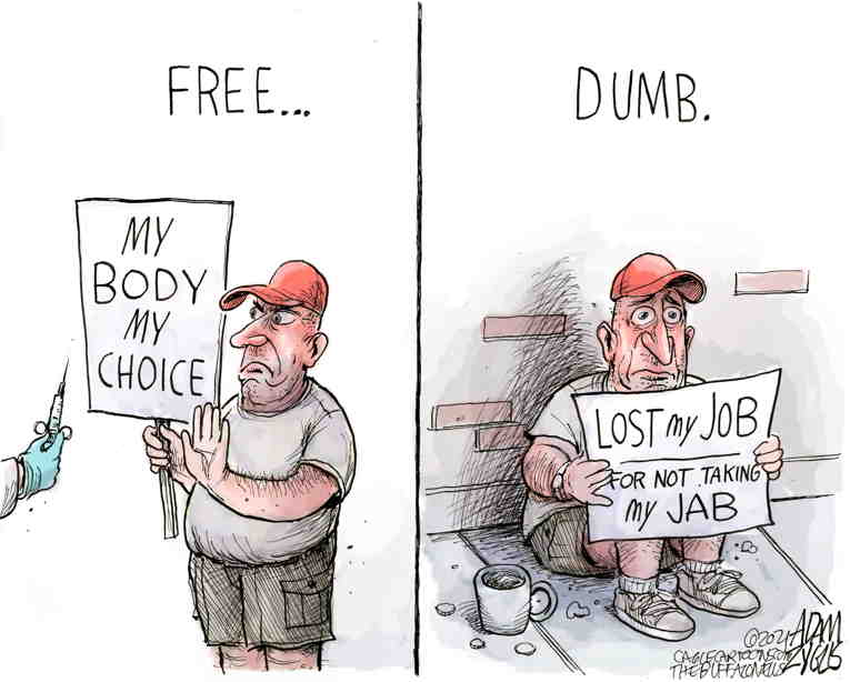 Political/Editorial Cartoon by Adam Zyglis, The Buffalo News on Economy Stressed