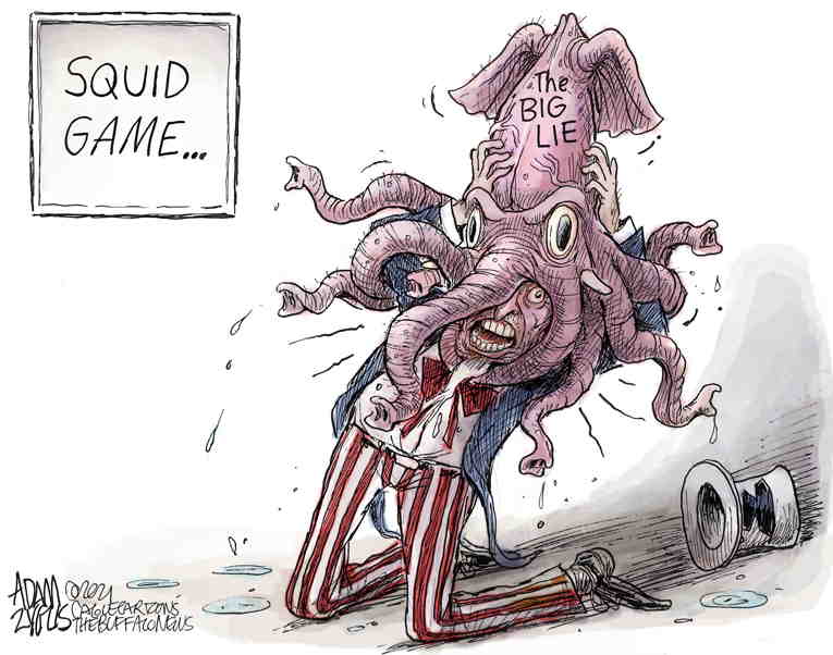 Political/Editorial Cartoon by Adam Zyglis, The Buffalo News on Republican Party Unites