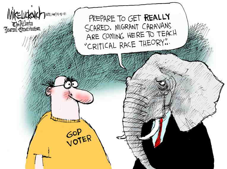 Political/Editorial Cartoon by Mike Luckovich, Atlanta Journal-Constitution on Education Upsets Republicans