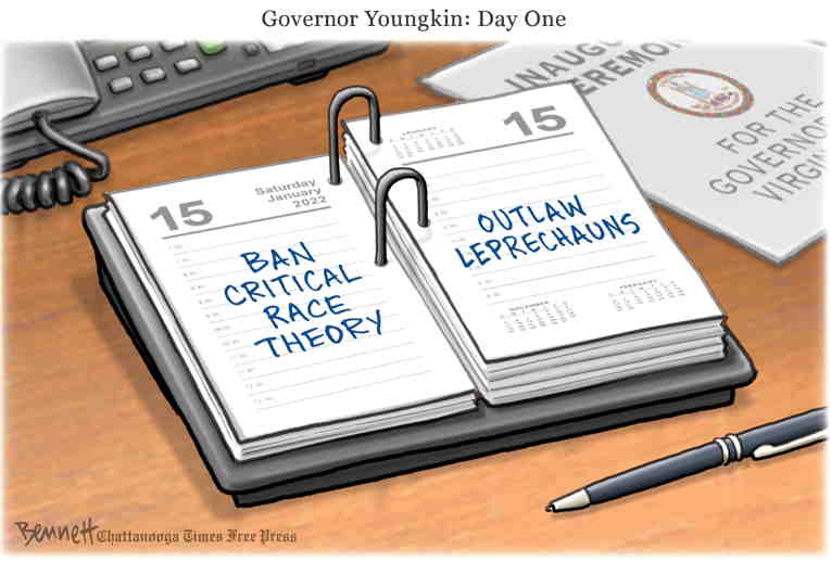 Political/Editorial Cartoon by Clay Bennett, Chattanooga Times Free Press on Education Upsets Republicans