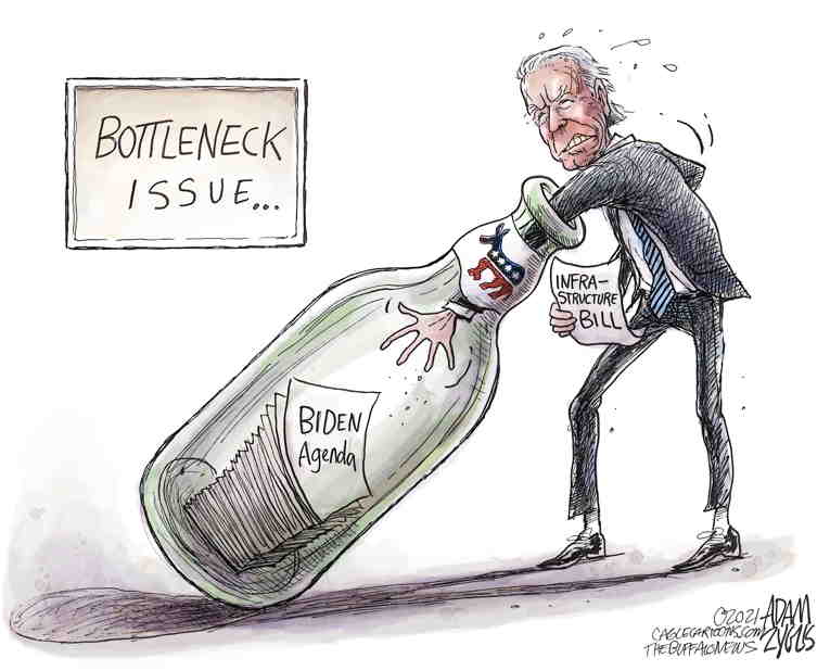 Political/Editorial Cartoon by Adam Zyglis, The Buffalo News on Biden Gets Big Win