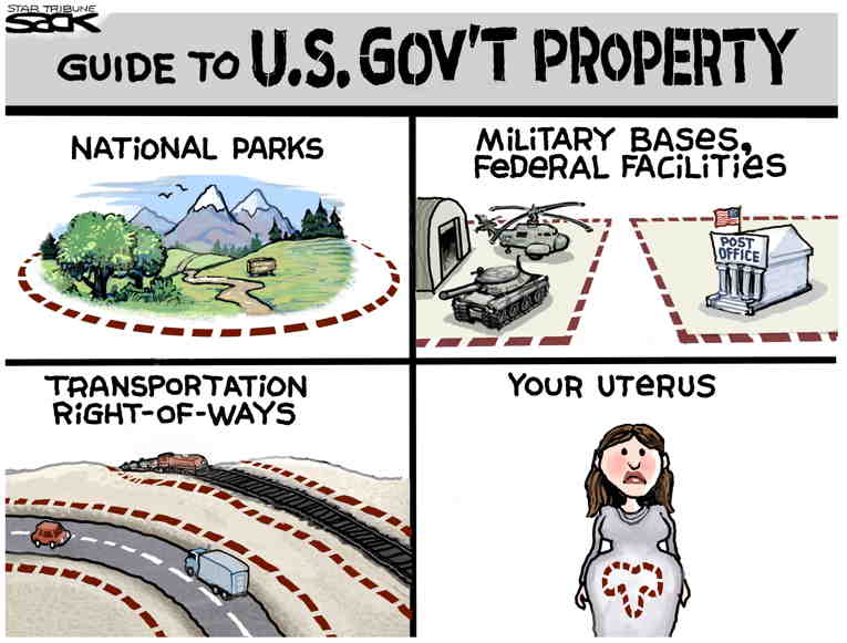 Political/Editorial Cartoon by Steve Sack, Minneapolis Star Tribune on In Other News