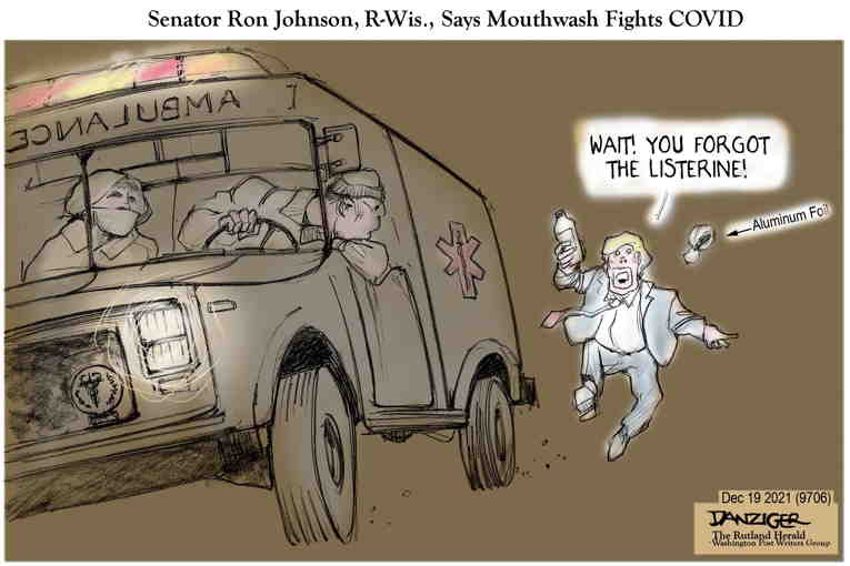 Political/Editorial Cartoon by Jeff Danziger on Covid Safety Measures Spreading