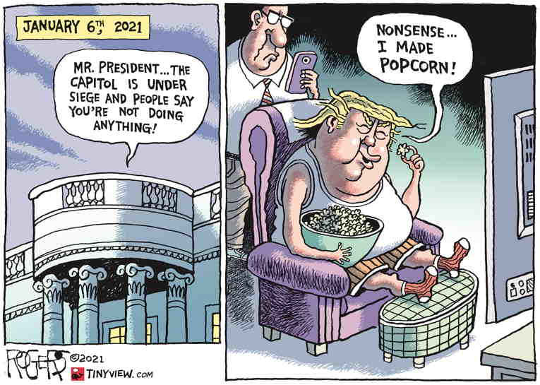 Political/Editorial Cartoon by Rob Rogers on Jan. 6 Committee Eyes Riot Leaders