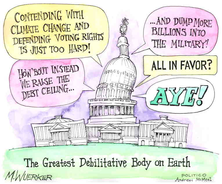 Political/Editorial Cartoon by Matt Wuerker, Politico on In Other News