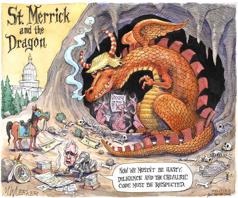 Political/Editorial Cartoon by Matt Wuerker, Politico on Jan. 6 Investigation Heats Up