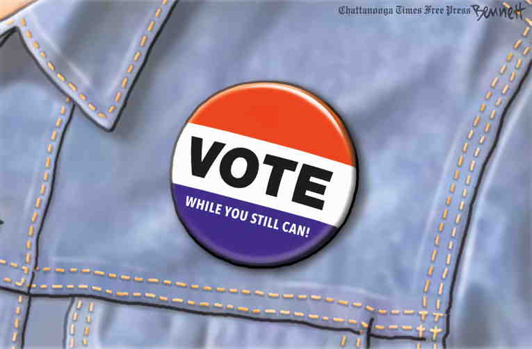 Political/Editorial Cartoon by Clay Bennett, Chattanooga Times Free Press on In Other News