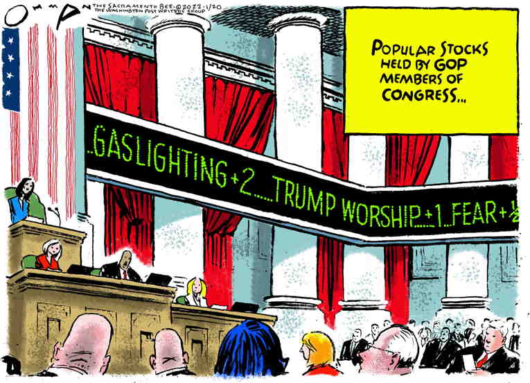 Political/Editorial Cartoon by Jack Ohman, The Oregonian on Republicans Plow Forward