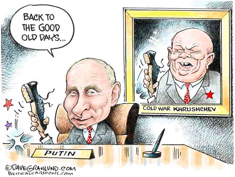 Political/Editorial Cartoon by Dave Granlund on Ukraine Crisis Continues