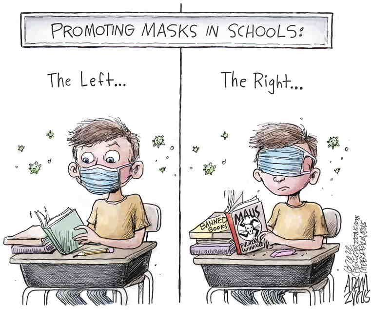 Political/Editorial Cartoon by Adam Zyglis, The Buffalo News on Books Banned