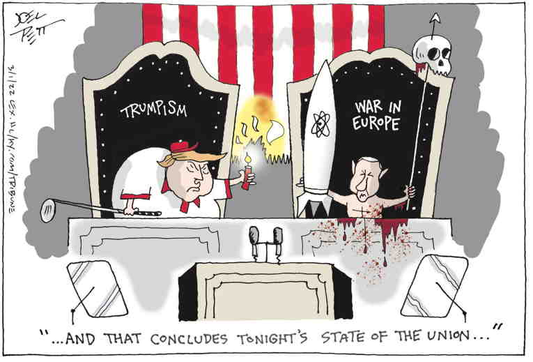 Political/Editorial Cartoon by Joel Pett, Lexington Herald-Leader, CWS/CartoonArts Intl. on In Other News