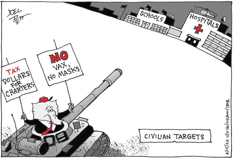 Political/Editorial Cartoon by Joel Pett, Lexington Herald-Leader, CWS/CartoonArts Intl. on Republicans Continue Attack