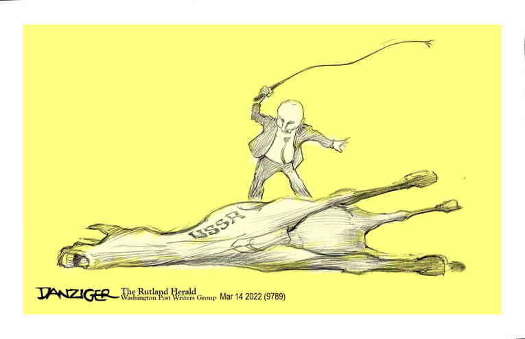 Political/Editorial Cartoon by Jeff Danziger on Putin: It’s Going as Planned